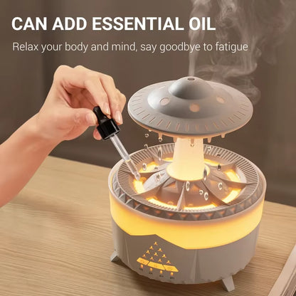 Rain Cloud Humidifier Water Drip with Remote Raindrop Humidifier Rain Cloud Diffuser 