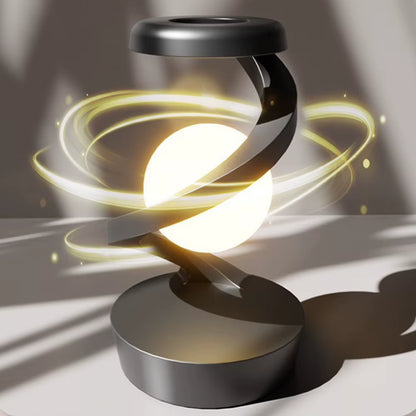 3D Levitating Ball Lamp with Wireless Charging 3D LED Lamp Floating Moon 