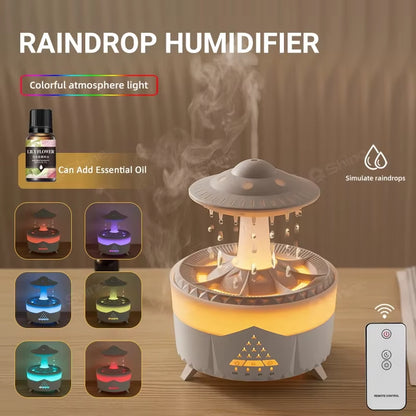 Rain Cloud Humidifier Water Drip with Remote Raindrop Humidifier Rain Cloud Diffuser 