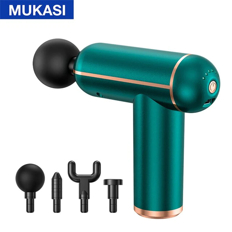 MUKASI Massage Gun Portable Percussion Pistol Massager for Body Neck Deep Tissue Muscle Relaxation 