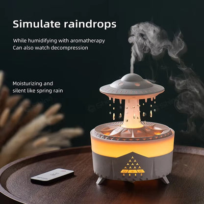 Rain Cloud Humidifier Water Drip with Remote Raindrop Humidifier Rain Cloud Diffuser 