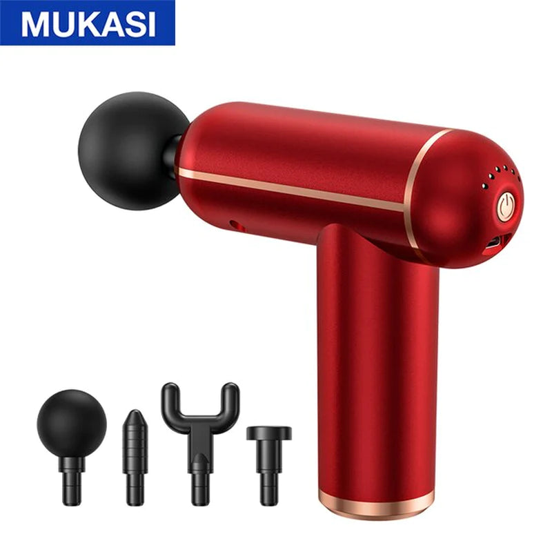 MUKASI Massage Gun Portable Percussion Pistol Massager for Body Neck Deep Tissue Muscle Relaxation 