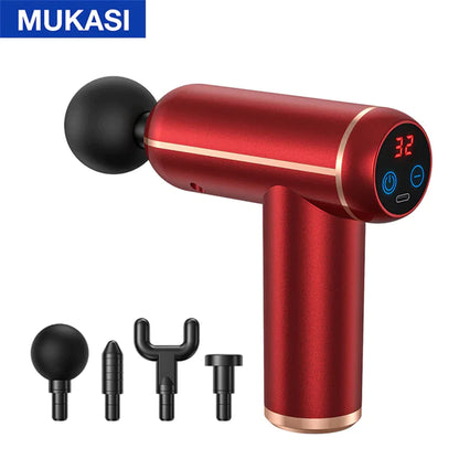 MUKASI Massage Gun Portable Percussion Pistol Massager for Body Neck Deep Tissue Muscle Relaxation 