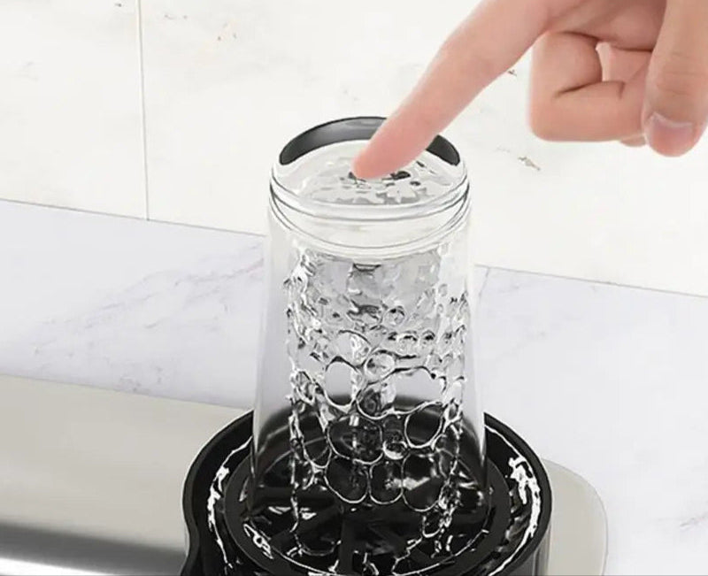 Automatic High Pressure Cup Washer Faucet Glass Rinser Glass Cup Washer Bar Beer Milk Tea Cup Cleaner Kitchen Sink Accessories