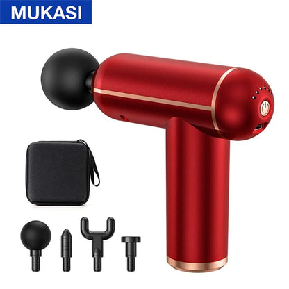 MUKASI Massage Gun Portable Percussion Pistol Massager for Body Neck Deep Tissue Muscle Relaxation 